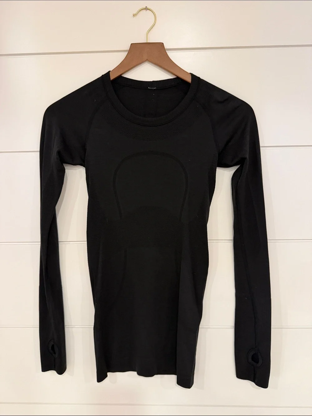 lululemon athletica Black Long Sleeve Seamless Top